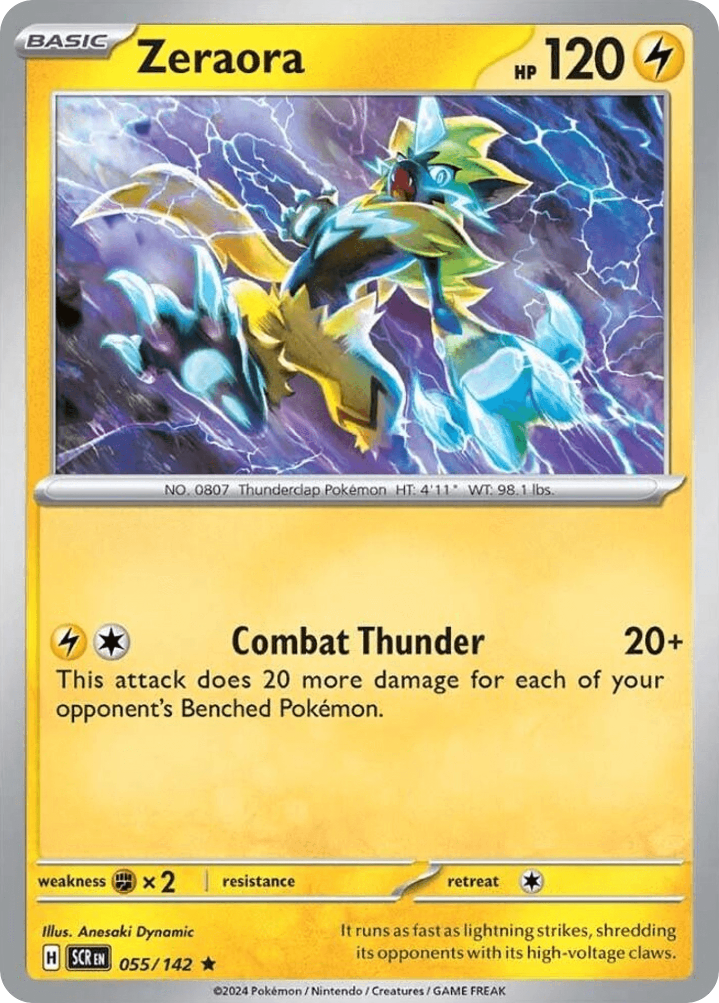 Zeraora, kortbilde fra pokemontcg.io