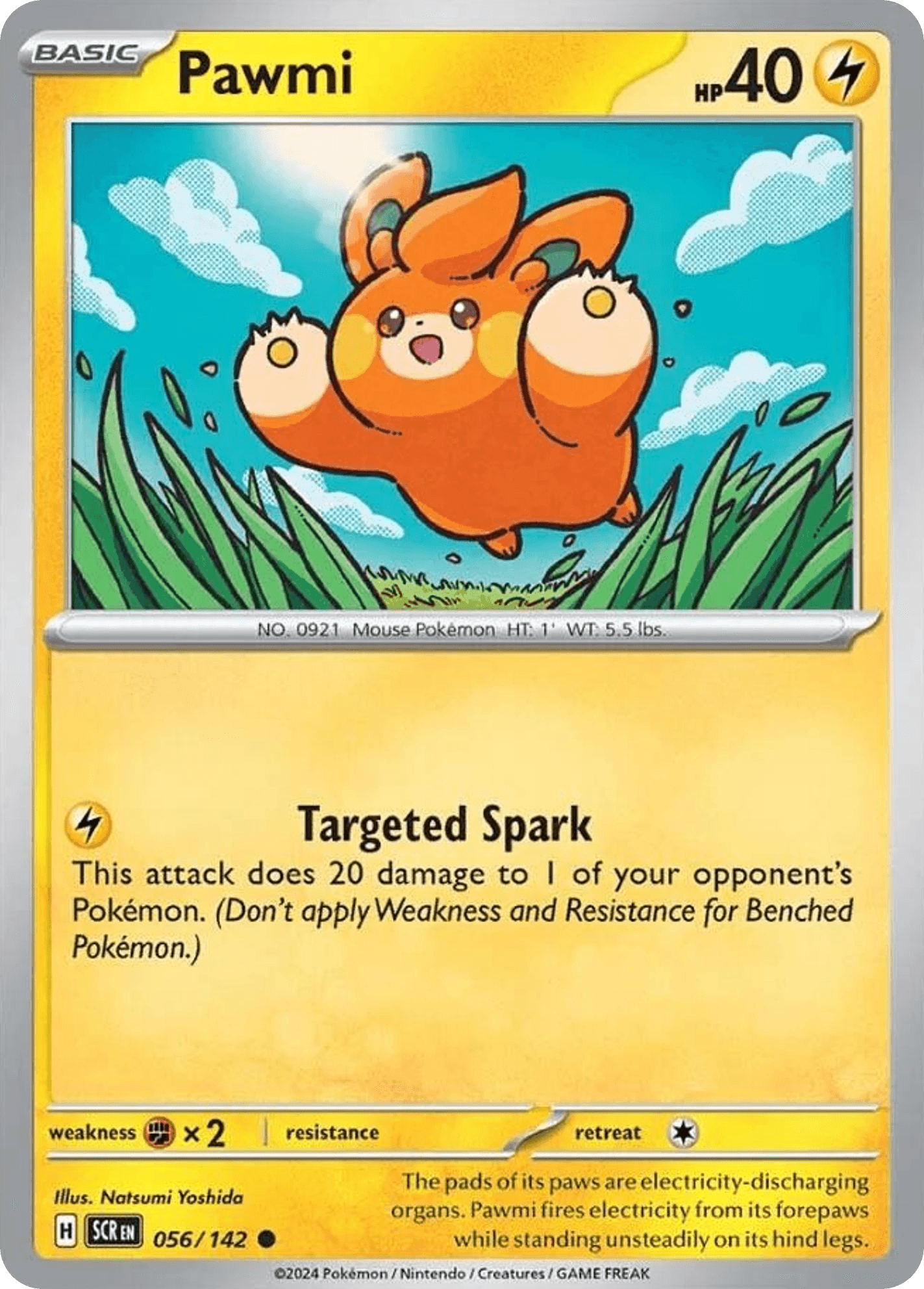 Pawmi, kortbilde fra pokemontcg.io