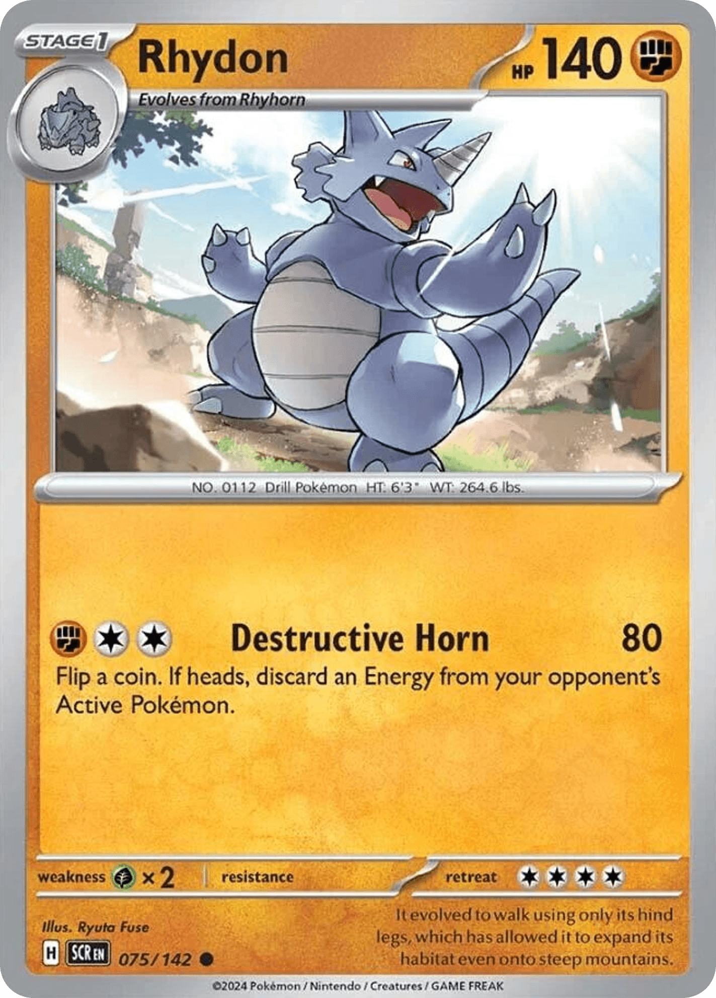 Rhydon, kortbilde fra pokemontcg.io