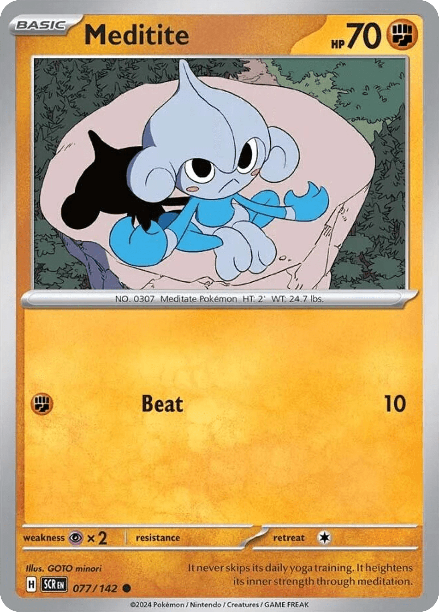 Meditite, kortbilde fra pokemontcg.io