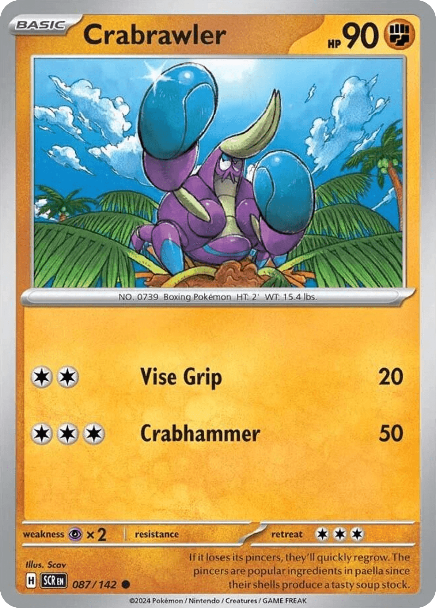 Crabrawler, kortbilde fra pokemontcg.io
