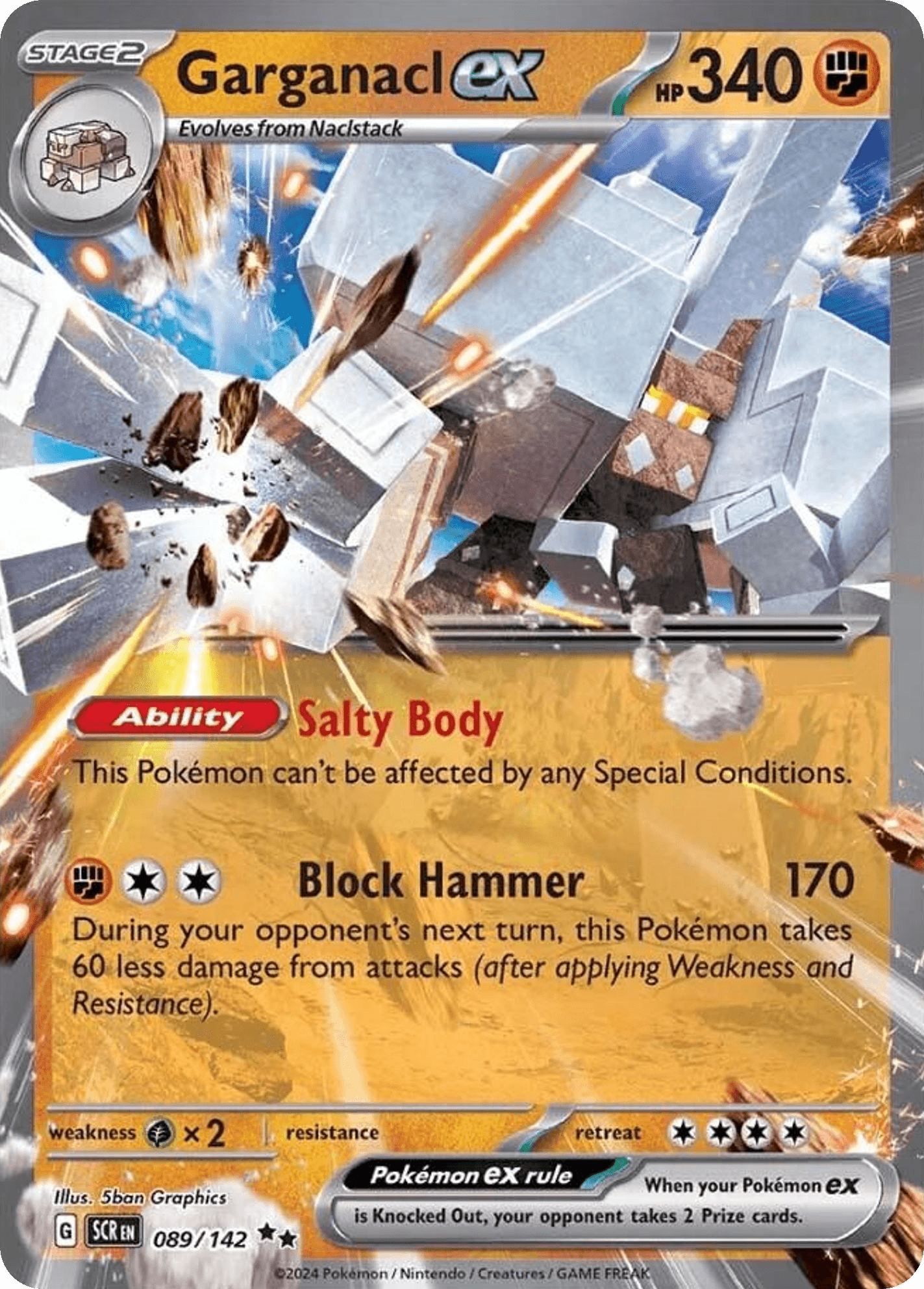Garganacl ex, kortbilde fra pokemontcg.io