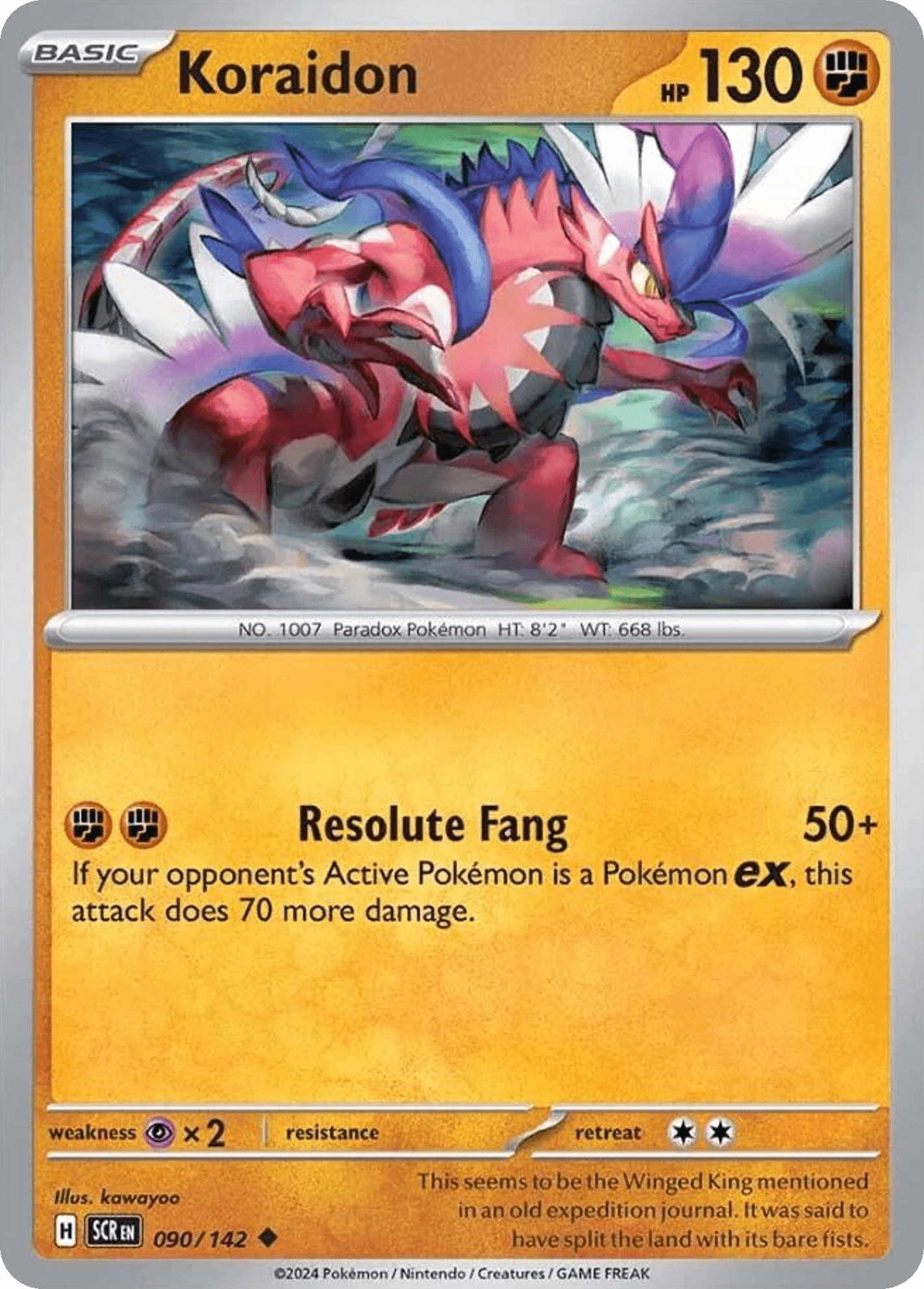 Koraidon, kortbilde fra pokemontcg.io