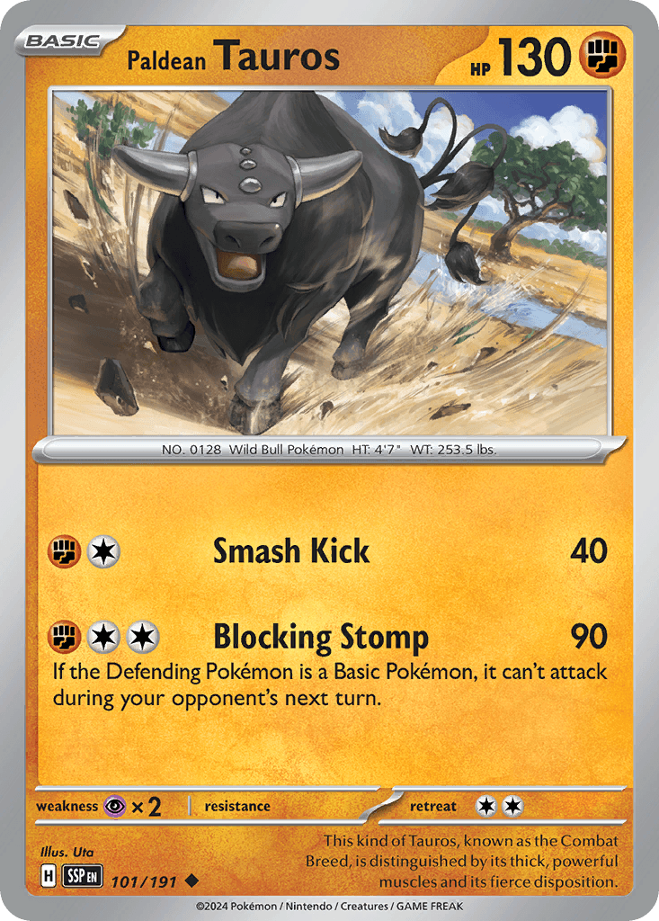 Paldean Tauros, kortbilde fra pokemontcg.io