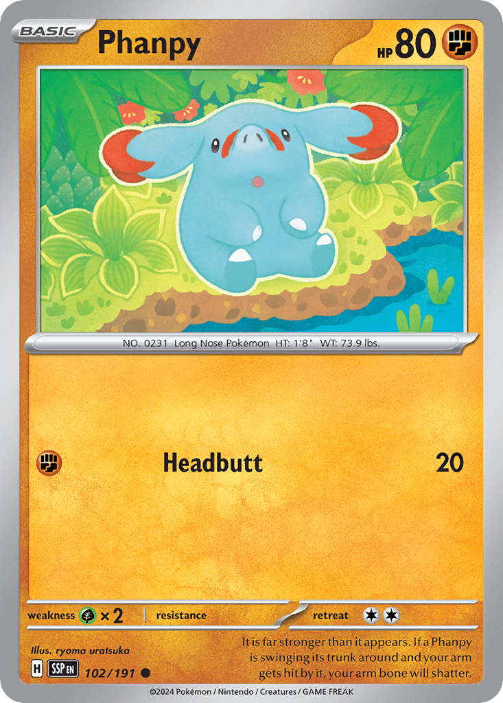 Phanpy, kortbilde fra pokemontcg.io