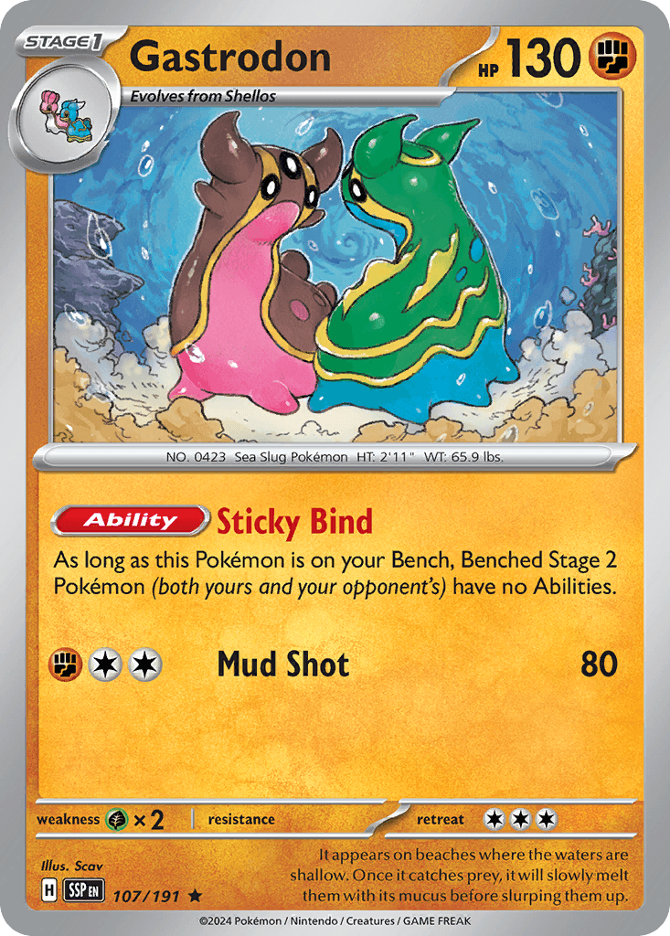 Gastrodon, kortbilde fra pokemontcg.io