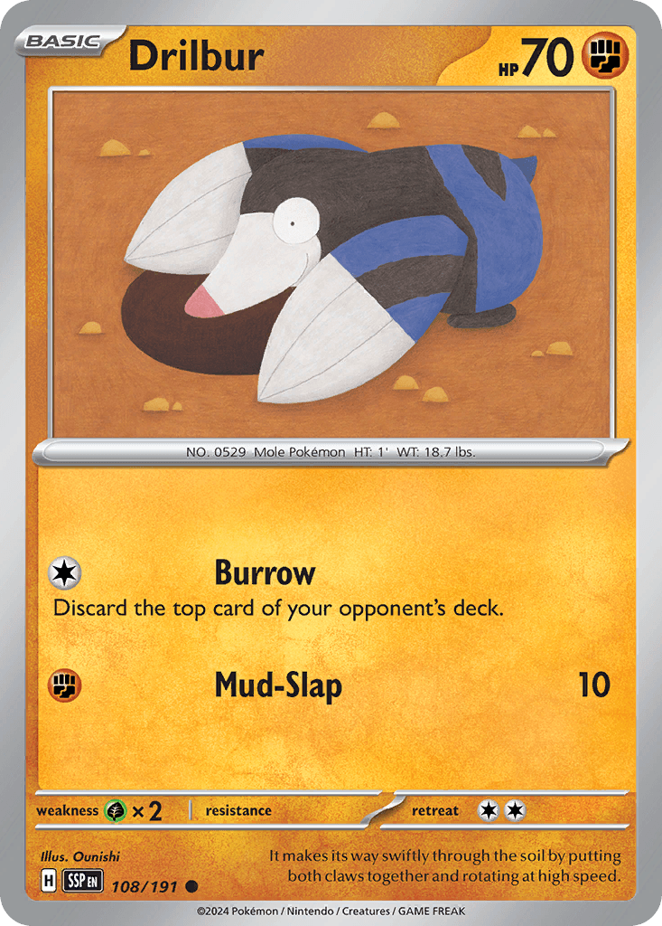 Drilbur, kortbilde fra pokemontcg.io