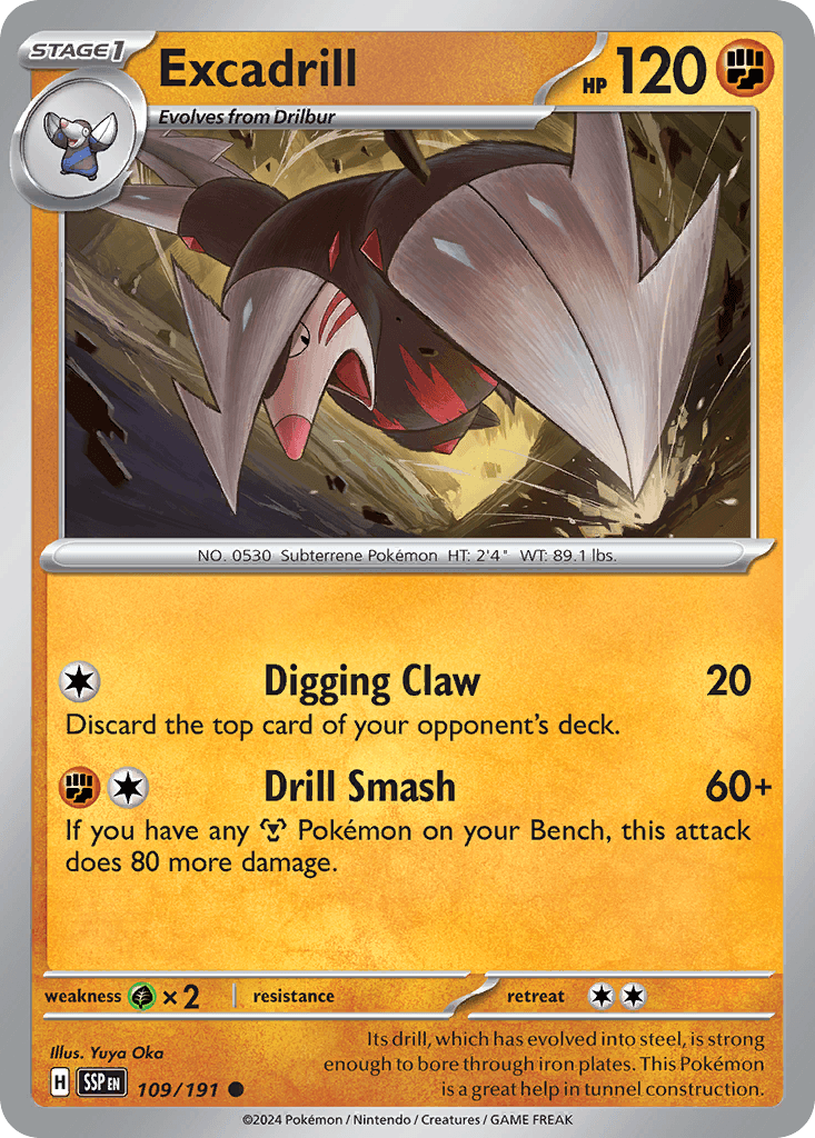 Excadrill, kortbilde fra pokemontcg.io