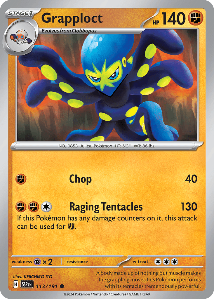 Grapploct, kortbilde fra pokemontcg.io