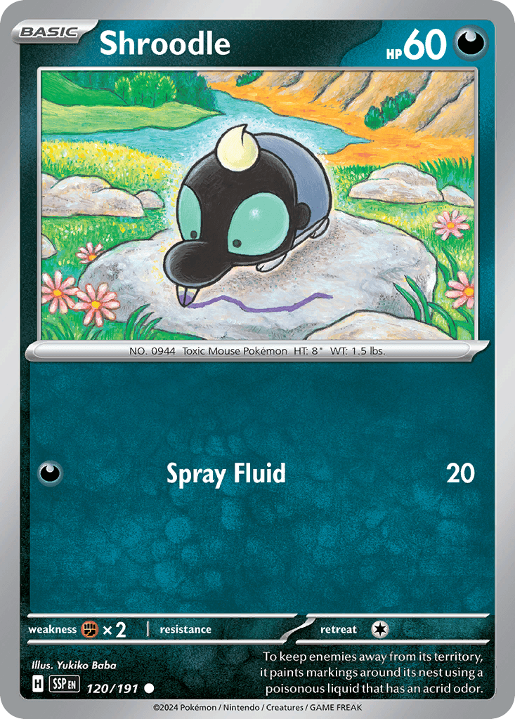 Shroodle, kortbilde fra pokemontcg.io