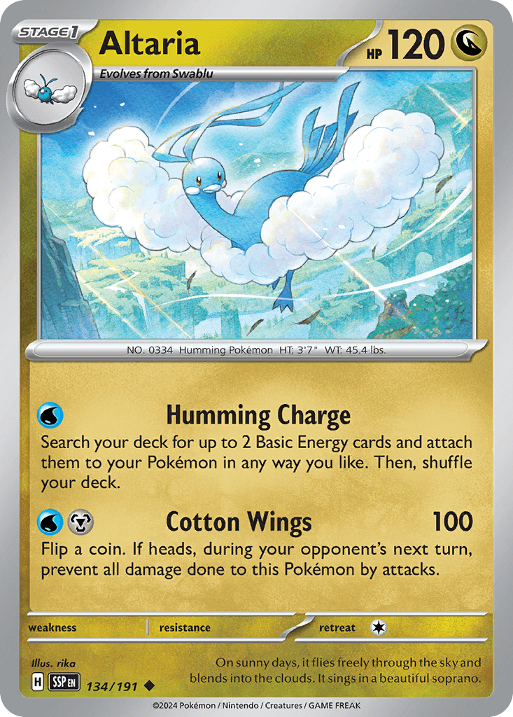Altaria, kortbilde fra pokemontcg.io