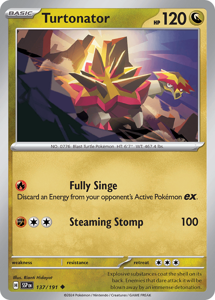 Turtonator, kortbilde fra pokemontcg.io