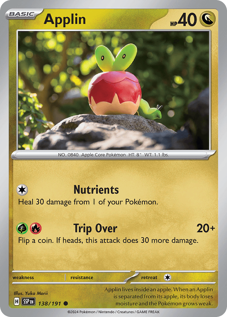 Applin, kortbilde fra pokemontcg.io