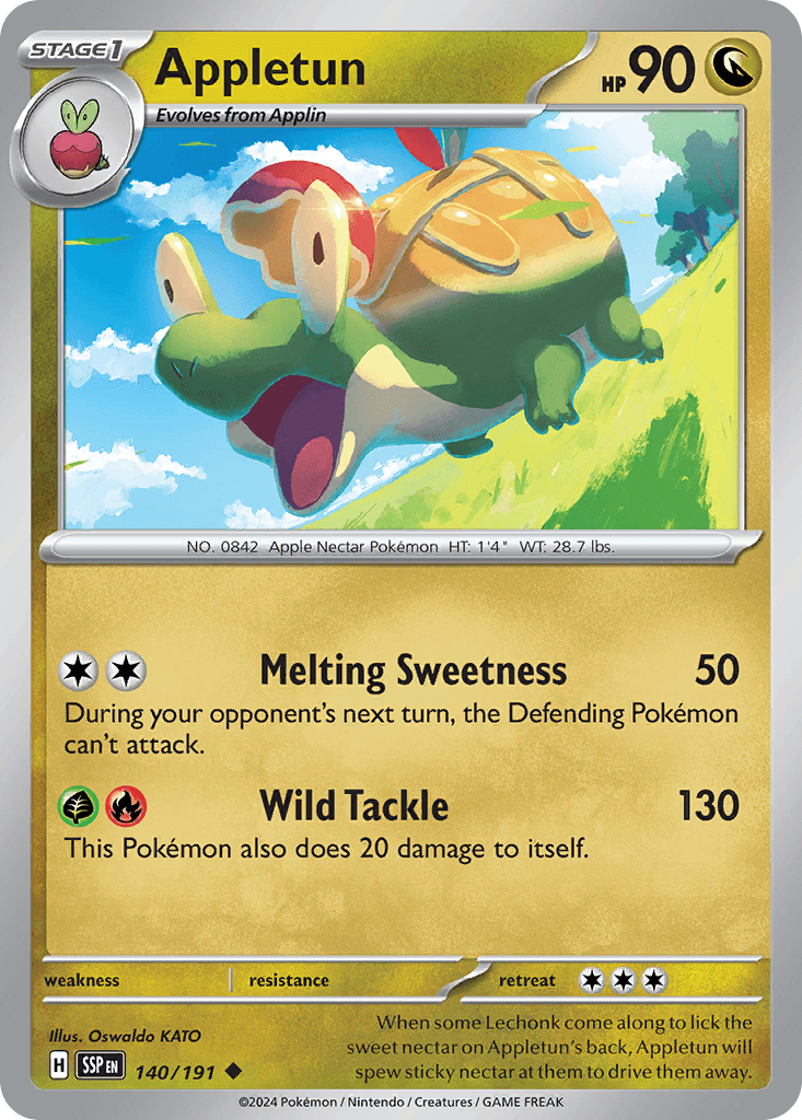 Appletun, kortbilde fra pokemontcg.io