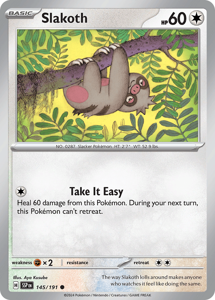 Slakoth, kortbilde fra pokemontcg.io