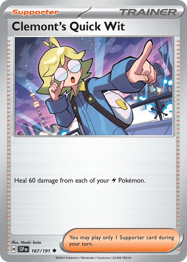 Clemont's Quick Wit, kortbilde fra pokemontcg.io