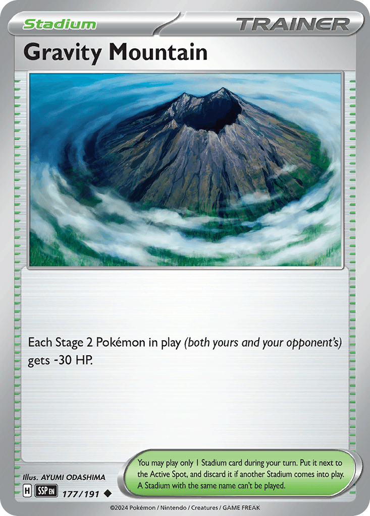 Gravity Mountain, kortbilde fra pokemontcg.io