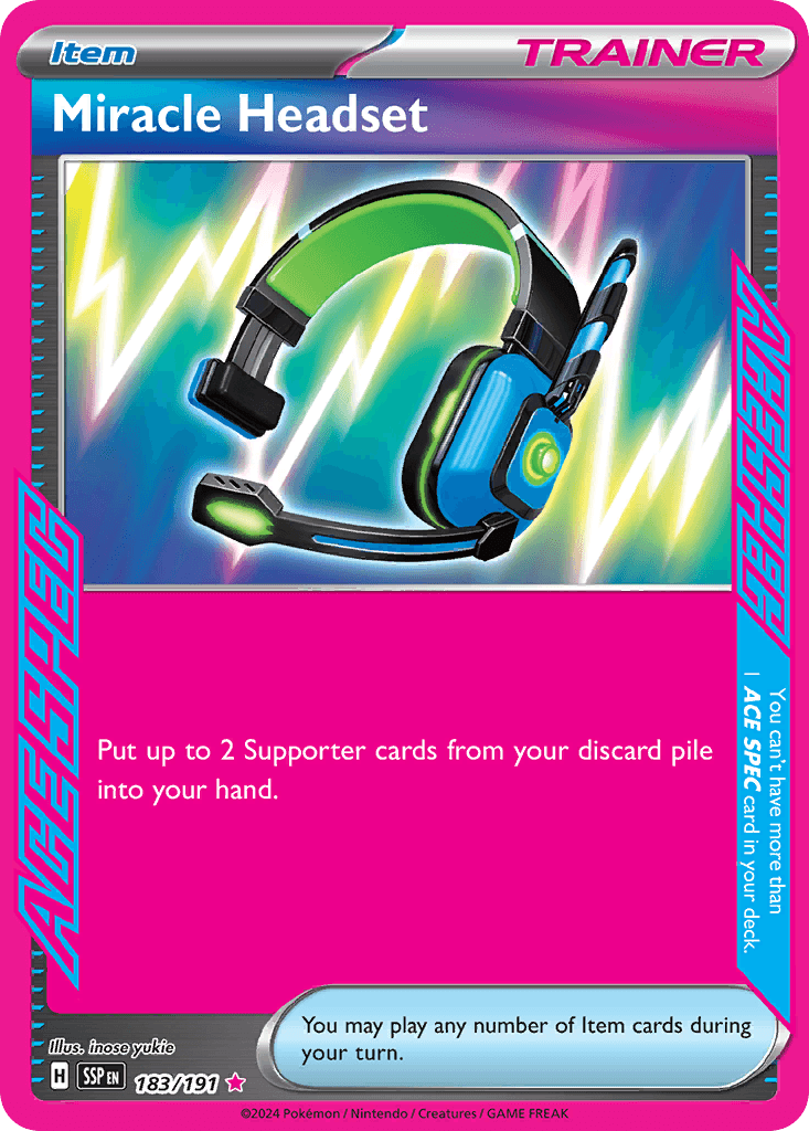 Miracle Headset, kortbilde fra pokemontcg.io