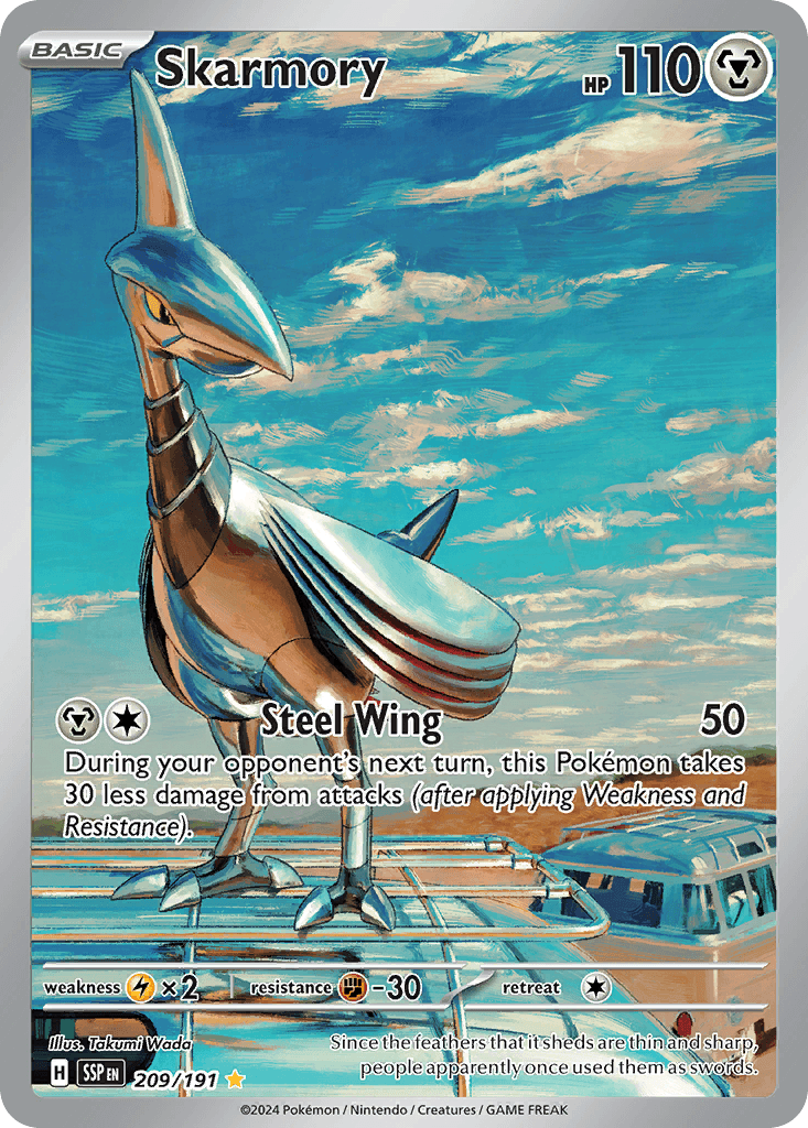 Skarmory, kortbilde fra pokemontcg.io