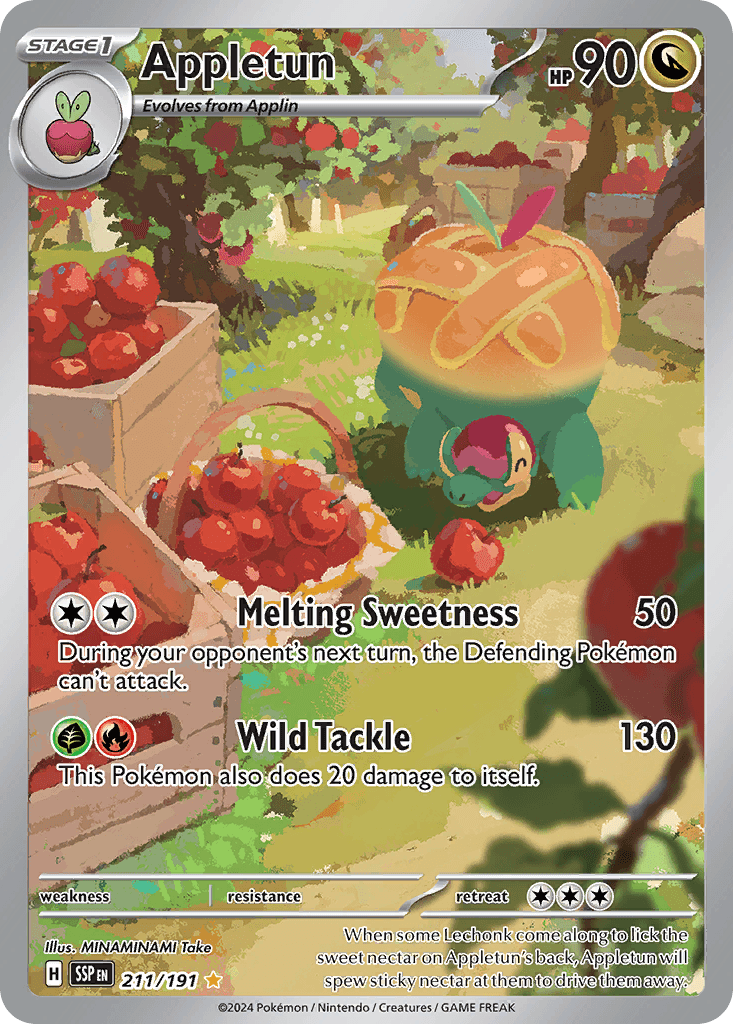 Appletun, kortbilde fra pokemontcg.io