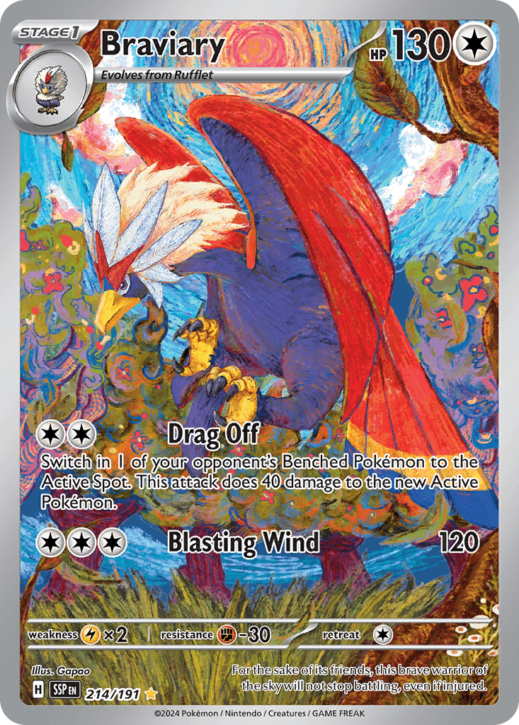 Braviary, kortbilde fra pokemontcg.io