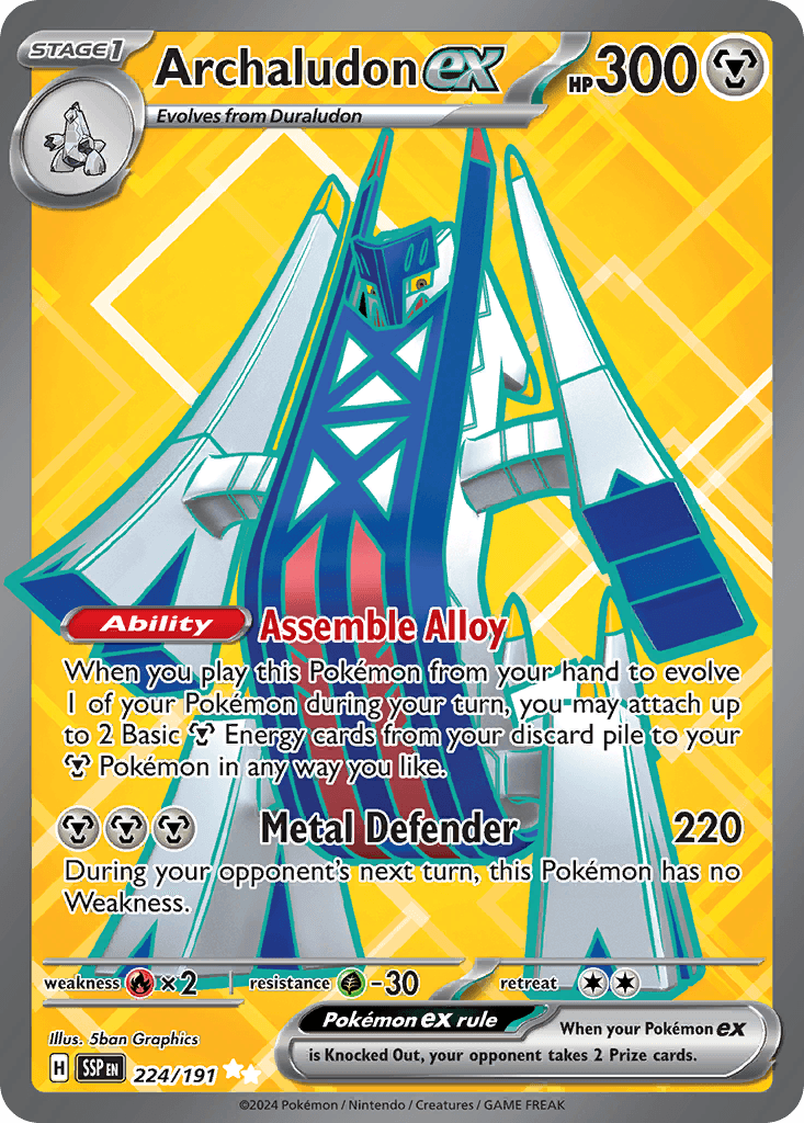 Archaludon ex, kortbilde fra pokemontcg.io