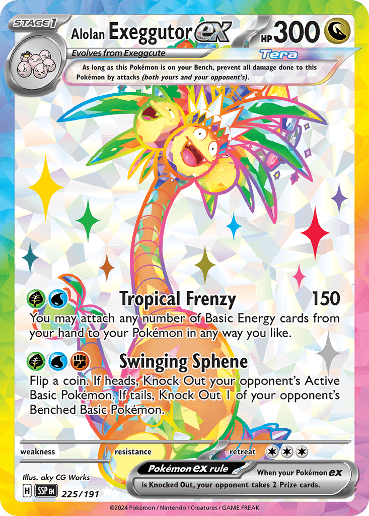 Alolan Exeggutor ex, kortbilde fra pokemontcg.io