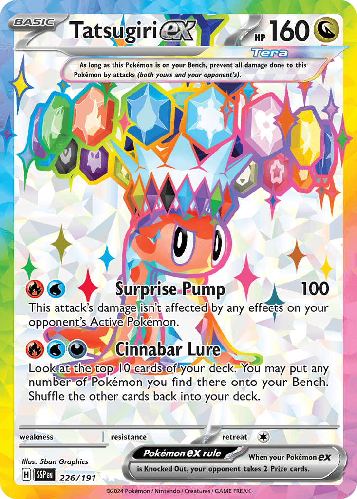 Tatsugiri ex, kortbilde fra pokemontcg.io