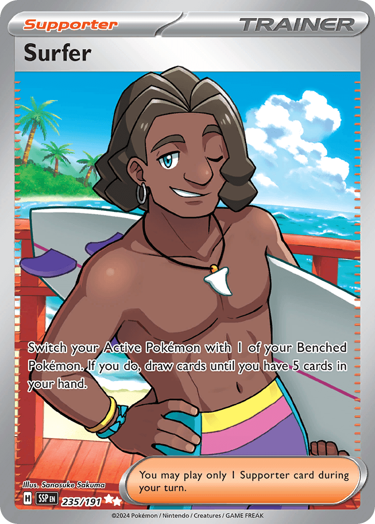 Surfer, kortbilde fra pokemontcg.io
