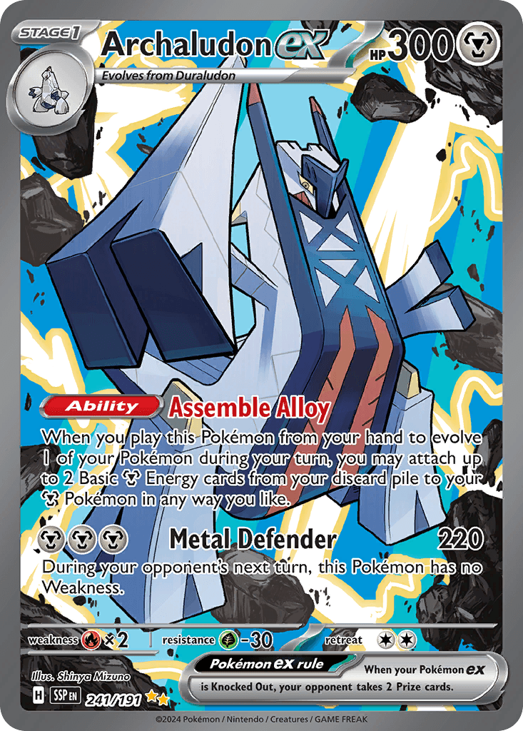 Archaludon ex, kortbilde fra pokemontcg.io