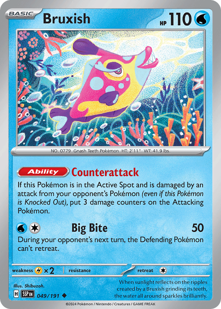 Bruxish, kortbilde fra pokemontcg.io
