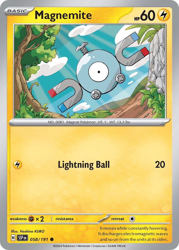 Magnemite, kortbilde fra pokemontcg.io