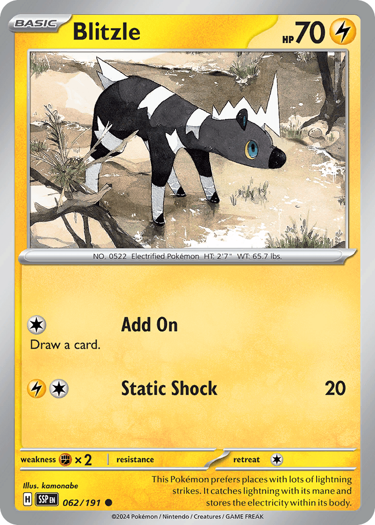 Blitzle, kortbilde fra pokemontcg.io