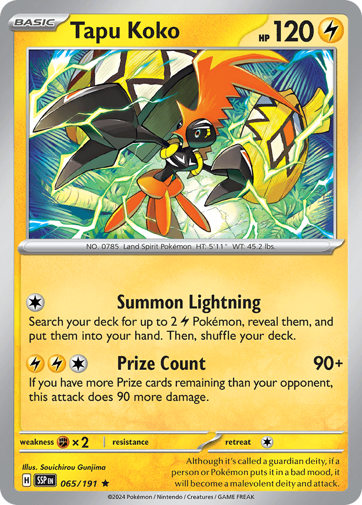 Tapu Koko, kortbilde fra pokemontcg.io