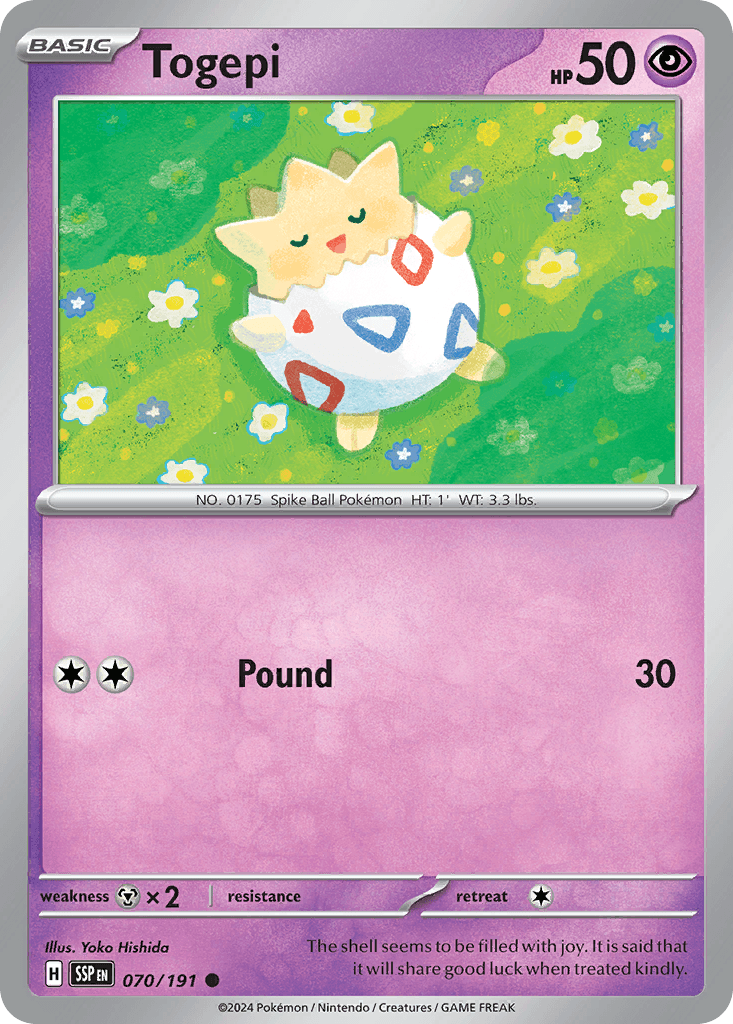Togepi, kortbilde fra pokemontcg.io