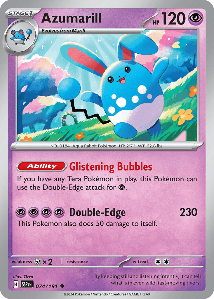 Azumarill, kortbilde fra pokemontcg.io