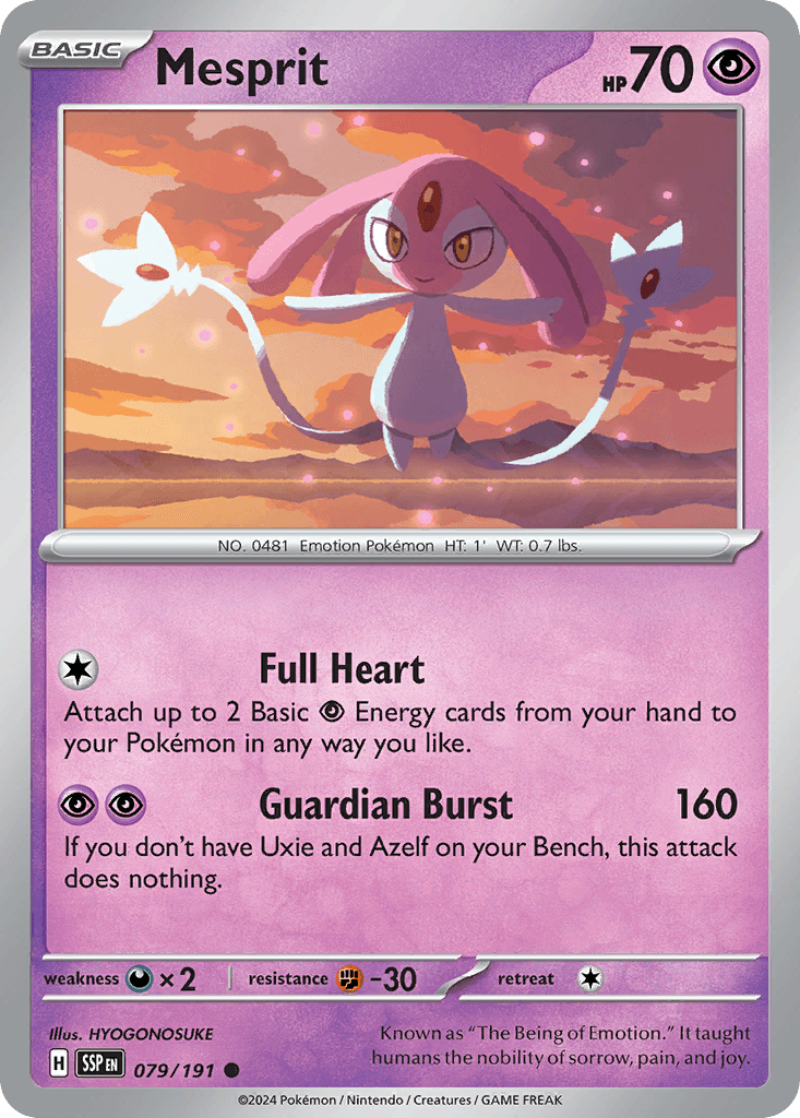 Mesprit, kortbilde fra pokemontcg.io