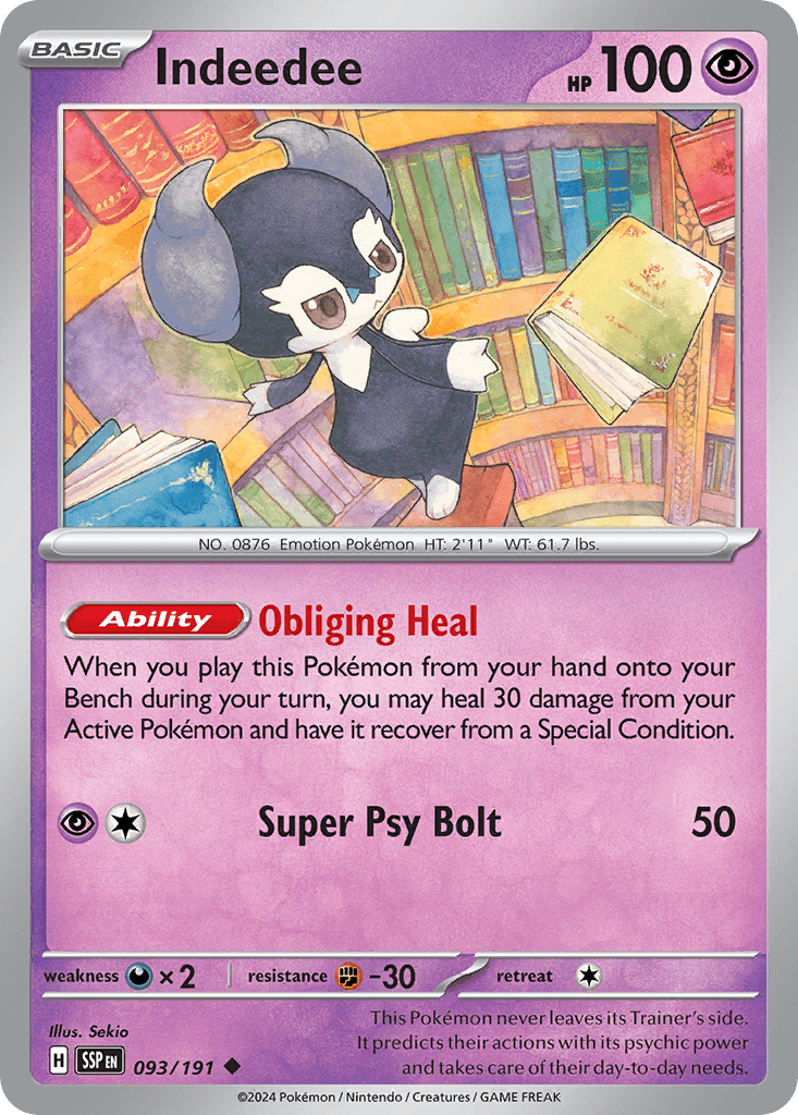 Indeedee, kortbilde fra pokemontcg.io