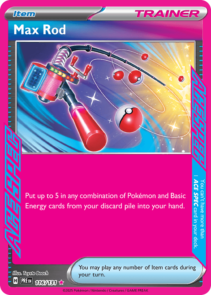 Max Rod, kortbilde fra pokemontcg.io
