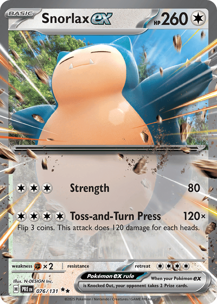 Snorlax ex, kortbilde fra pokemontcg.io