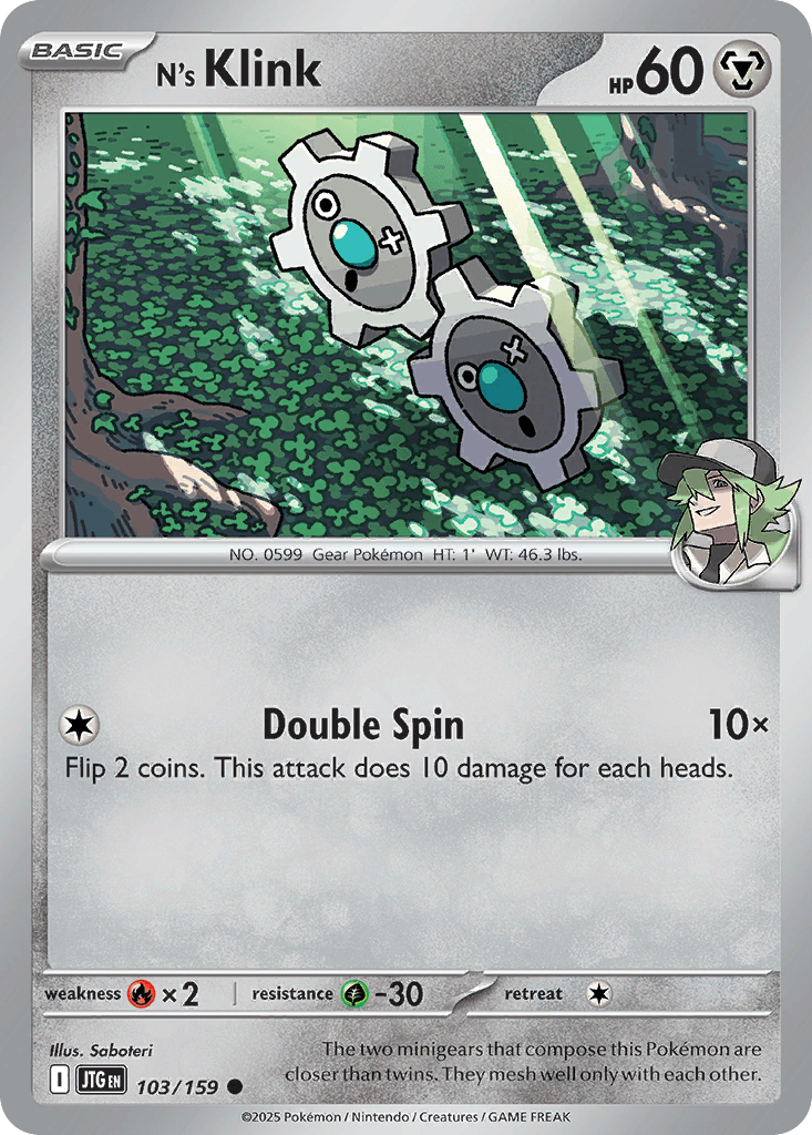 N's Klink, kortbilde fra pokemontcg.io