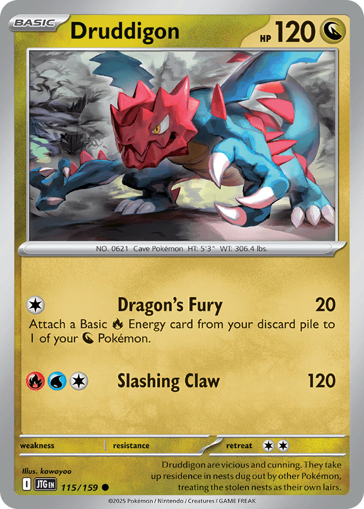 Druddigon, kortbilde fra pokemontcg.io