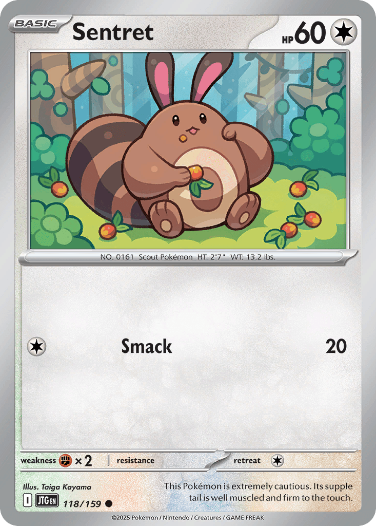 Sentret, kortbilde fra pokemontcg.io