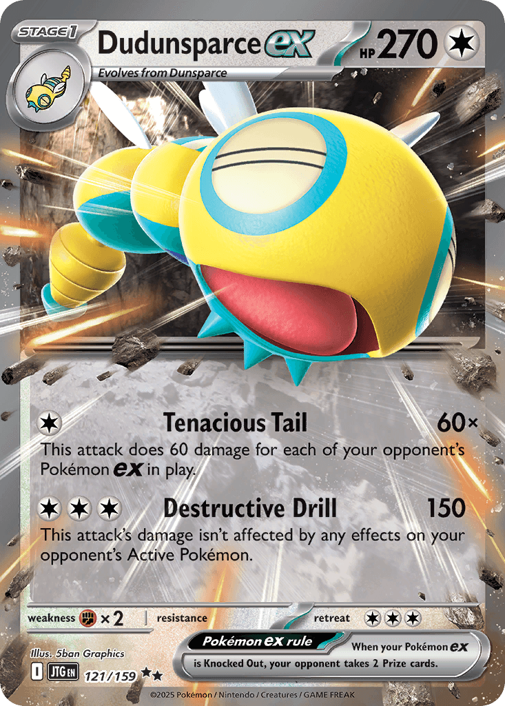 Dudunsparce ex, kortbilde fra pokemontcg.io