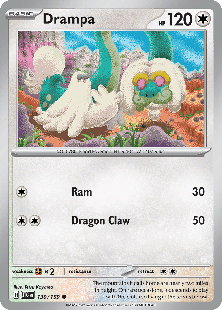 Drampa, kortbilde fra pokemontcg.io