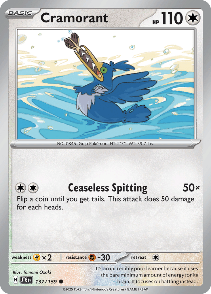 Cramorant, kortbilde fra pokemontcg.io