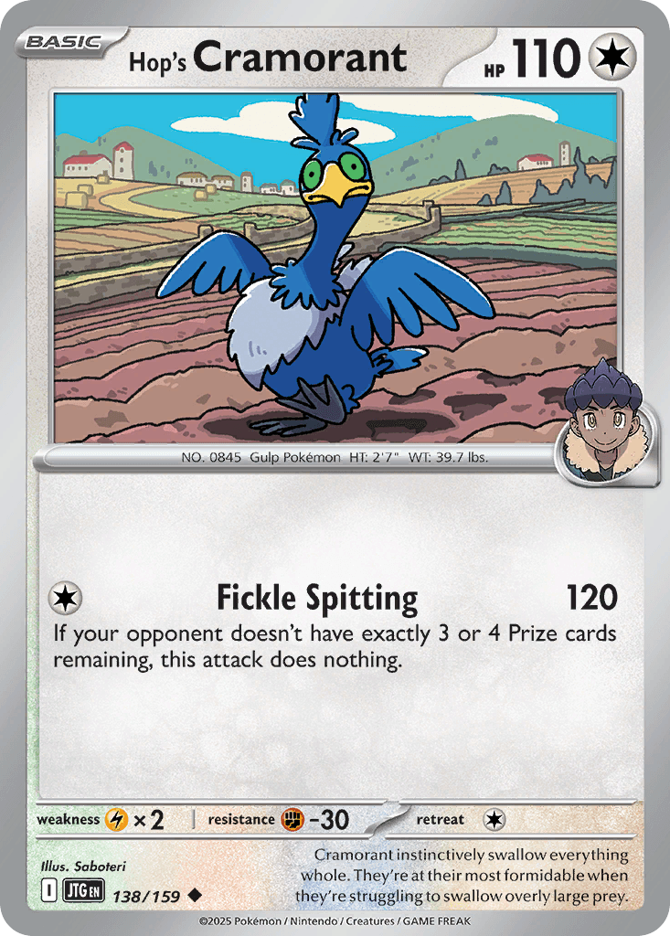 Hop's Cramorant, kortbilde fra pokemontcg.io