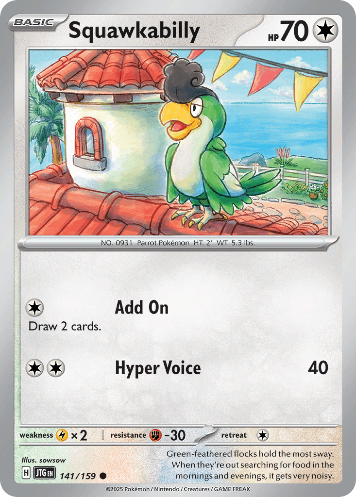 Squawkabilly, kortbilde fra pokemontcg.io