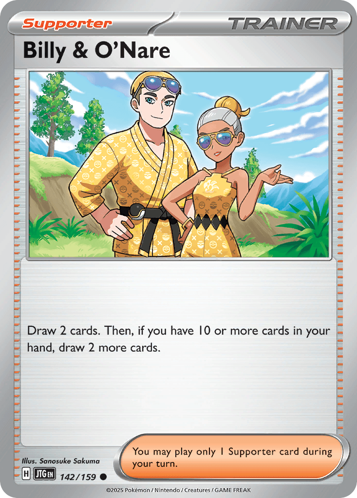 Billy & O'Nare, kortbilde fra pokemontcg.io