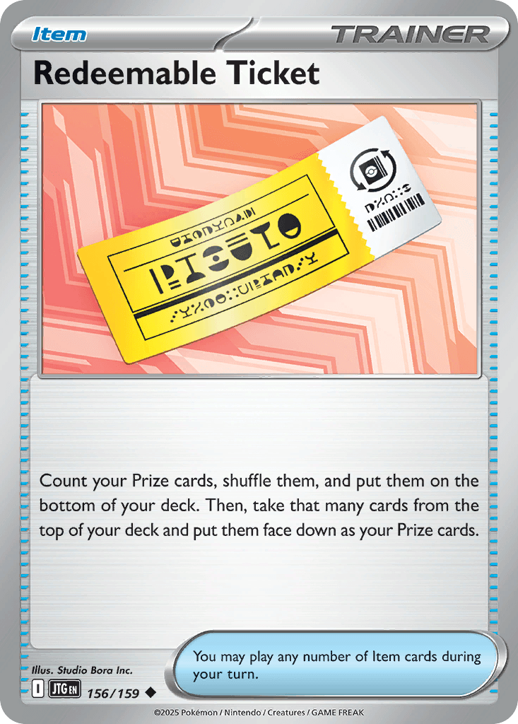 Redeemable Ticket, kortbilde fra pokemontcg.io
